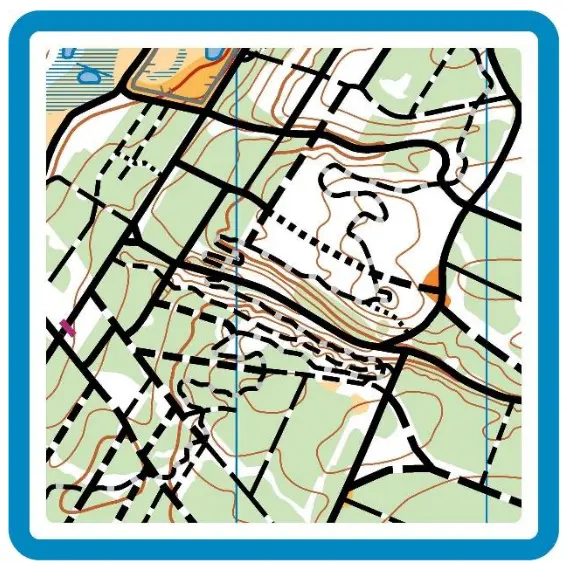 Map exampel from Undallslund where MTB-O sprint will be held